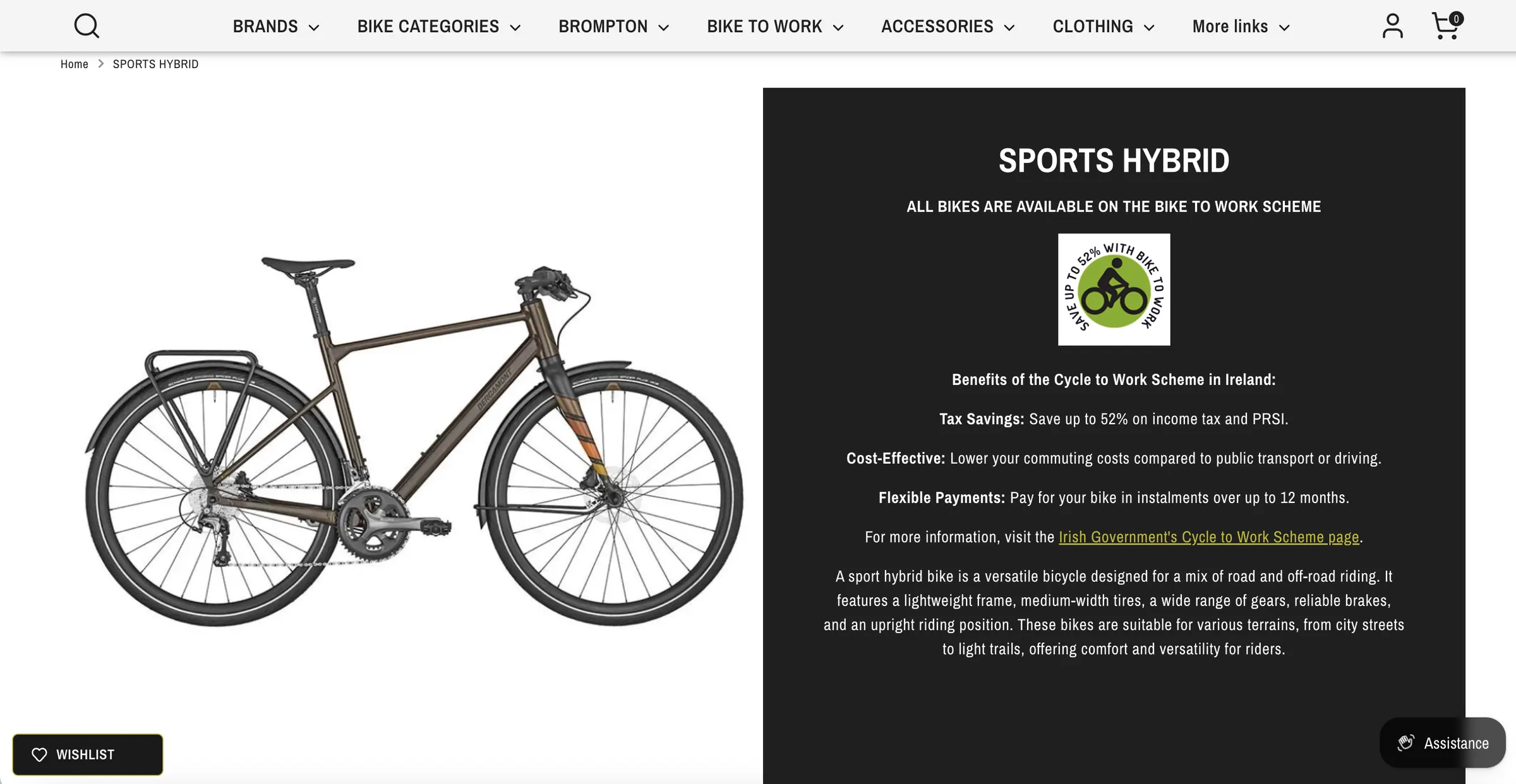 Cycleways — Category pages explain the Bike to Work scheme and its benefits.