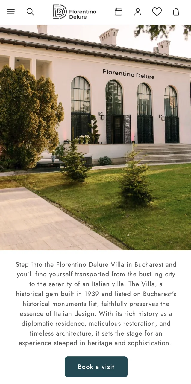 Florentino Delure — Mobile villa and appointment booking