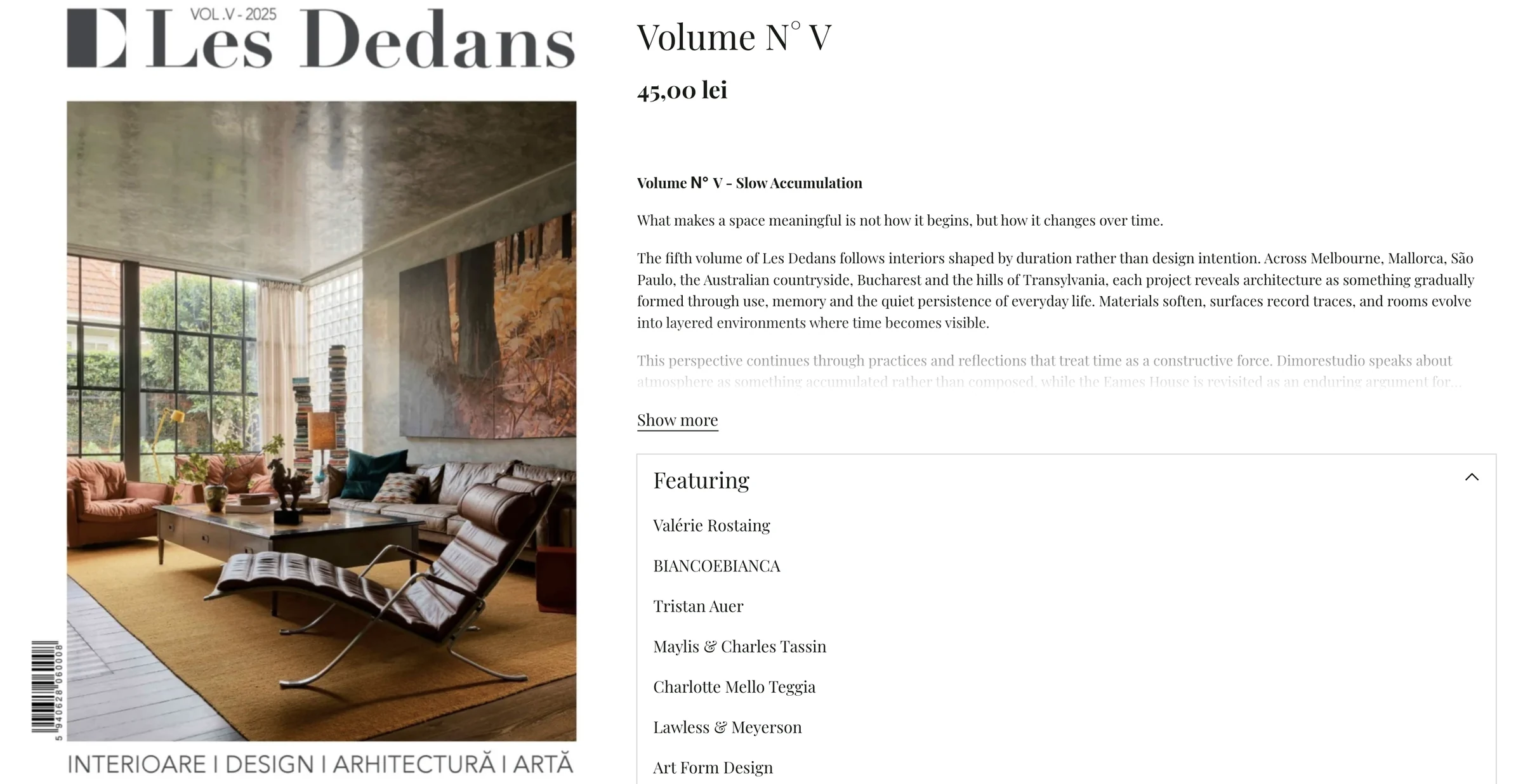 Magazine product page