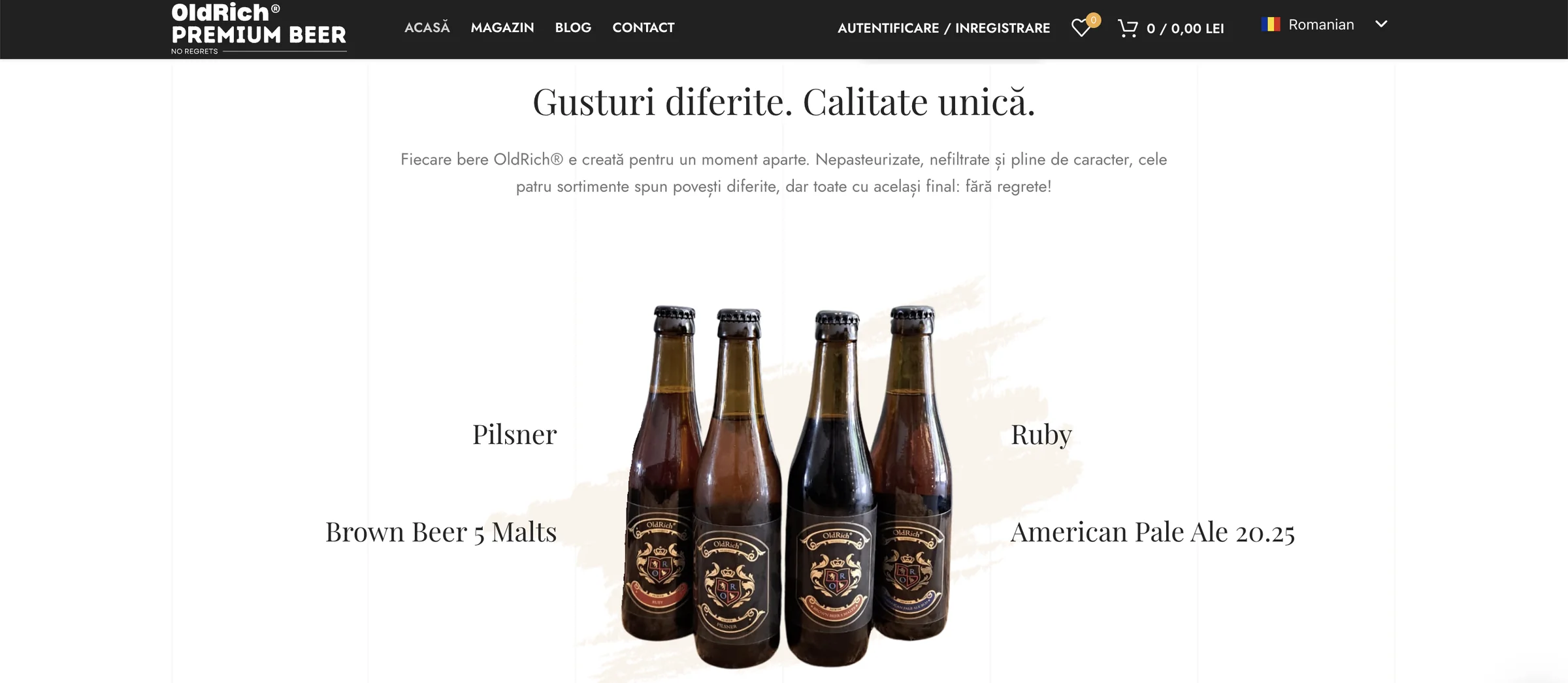 Oldrich — Beer range overview
